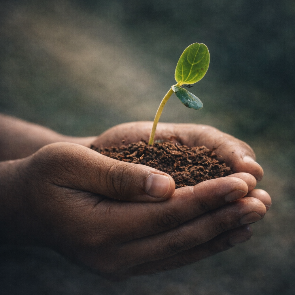 New growth symbolizing emotional healing through trauma-informed therapy